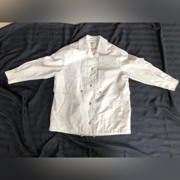 Vtg Misty Harbour by Fennelli Short Trench Coat - Picture 8 of 14